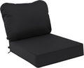 Outdoor Deep Seat Cushions 24x24x5 in - Waterproof, Fade-Resistant