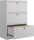 3 Drawer Wide Lateral File Cabinet - Secure, Deep Storage