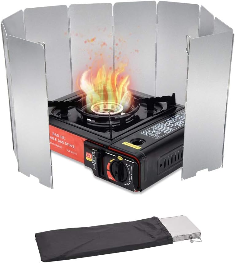 10 Plates Stove Windscreen for Ultimate Camping Efficiency