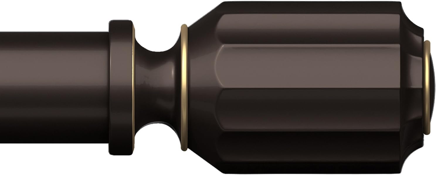 Adjustable 66-120 Bronze Curtain Rod - Heavy Duty