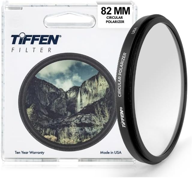 Tiffen 82mm Circular Polarizer Filter for Enhanced Photography
