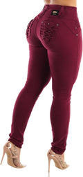 Women Juniors High Waisted Butt Lifting Skinny Jeans - Stretchy Fit