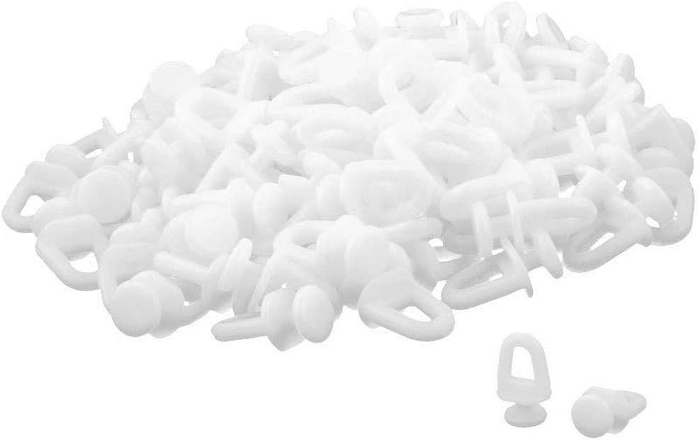 Luomorgo 23mm Curtain Glide Rollers - 50 Pack