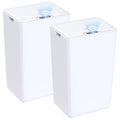 2Pack Bathroom Small Trash Can with Lid - Slim 4 Gallon Motion Sensor