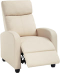 Recliner Chair with Lumbar Support and Push-Back Recline - Comfortable