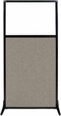 Versare Workstation Partition 33in x 70in w/Window - Portable Privacy