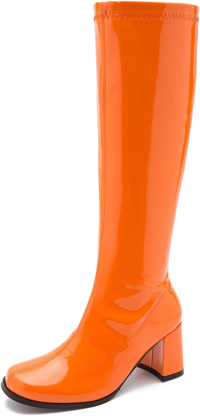 LIURUIJIA Women's Gogo Boots for Retro Disco Costume Events