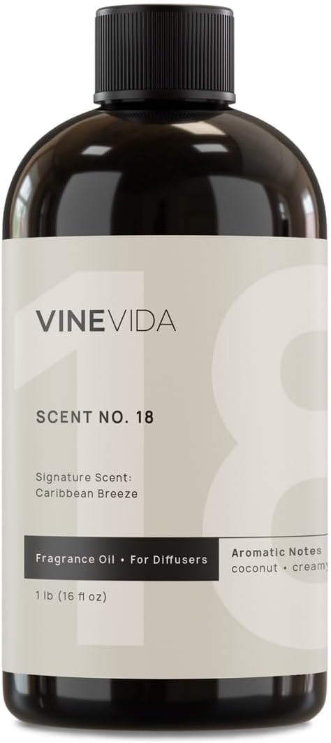 VINEVIDA Caribbean Breeze Fragrance Oil for Diffusers - 16 Fl Oz