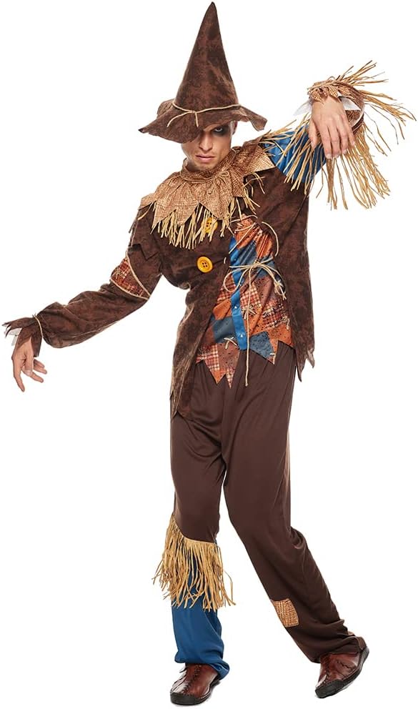 Deluxe Men's Scarecrow Costume for Halloween by EraSpooky