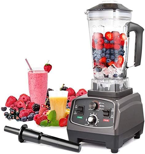 BATEERUN 2200W Timer Blender for Smoothies - 8 Blades