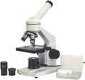 AmScope M102C-PB10 40X-1000X Monocular Microscope - Student Starter