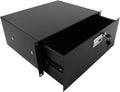 19 in 4U Steel Plate DJ Drawer Equipment Cabinet - Locking Rack