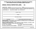 Annual Vehicle Inspection Labels 100-Pack - Durable DOT Compliant