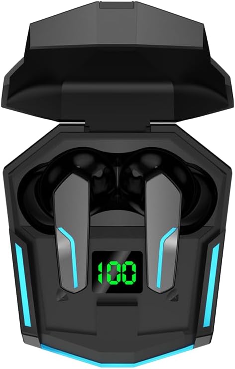 Wireless Gaming Earbuds, Noise Cancelling, MyJoy Black