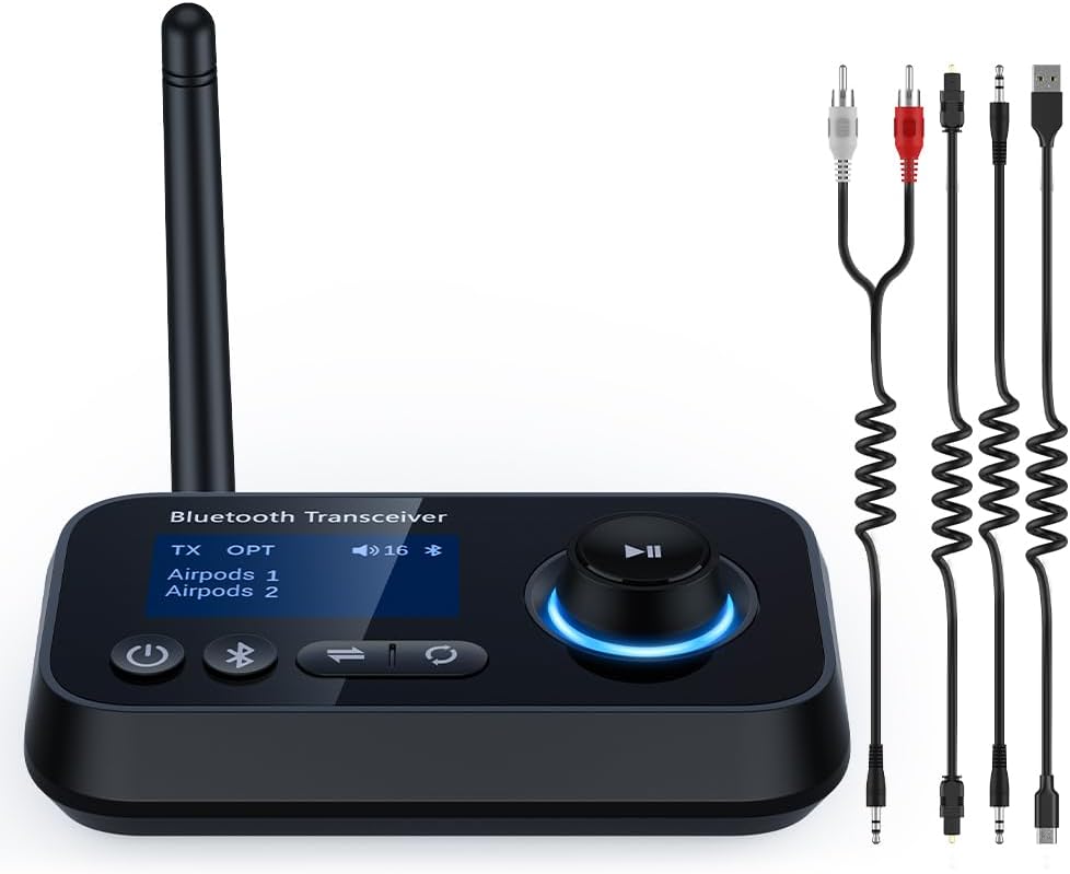 Wireless Bluetooth Audio Adapter - Connect Two Devices Easily