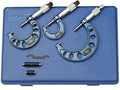 Outside Inch Micrometer Set 0-3ft Range - Precise Carbide Faces