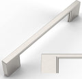 10 Pack Brushed Satin Nickel Cabinet Pulls 5 in Centers - Durable