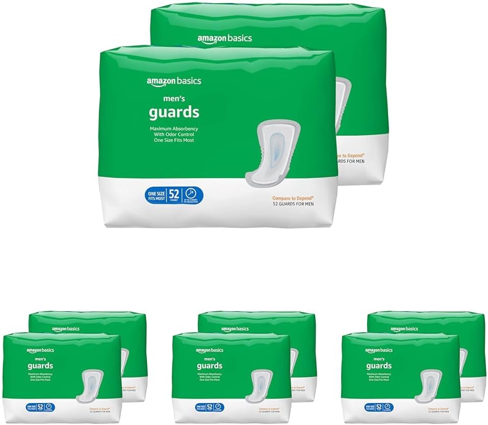 Maximum Absorbency Men's Incontinence Guards for Comfort