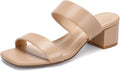 Women's Heeled Sandals Wide Fit 2-in Heel Square Open Toe