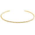 Gold Rope Cuff 14K Gold Fill - Dainty Twisted Cable Bracelet (M)
