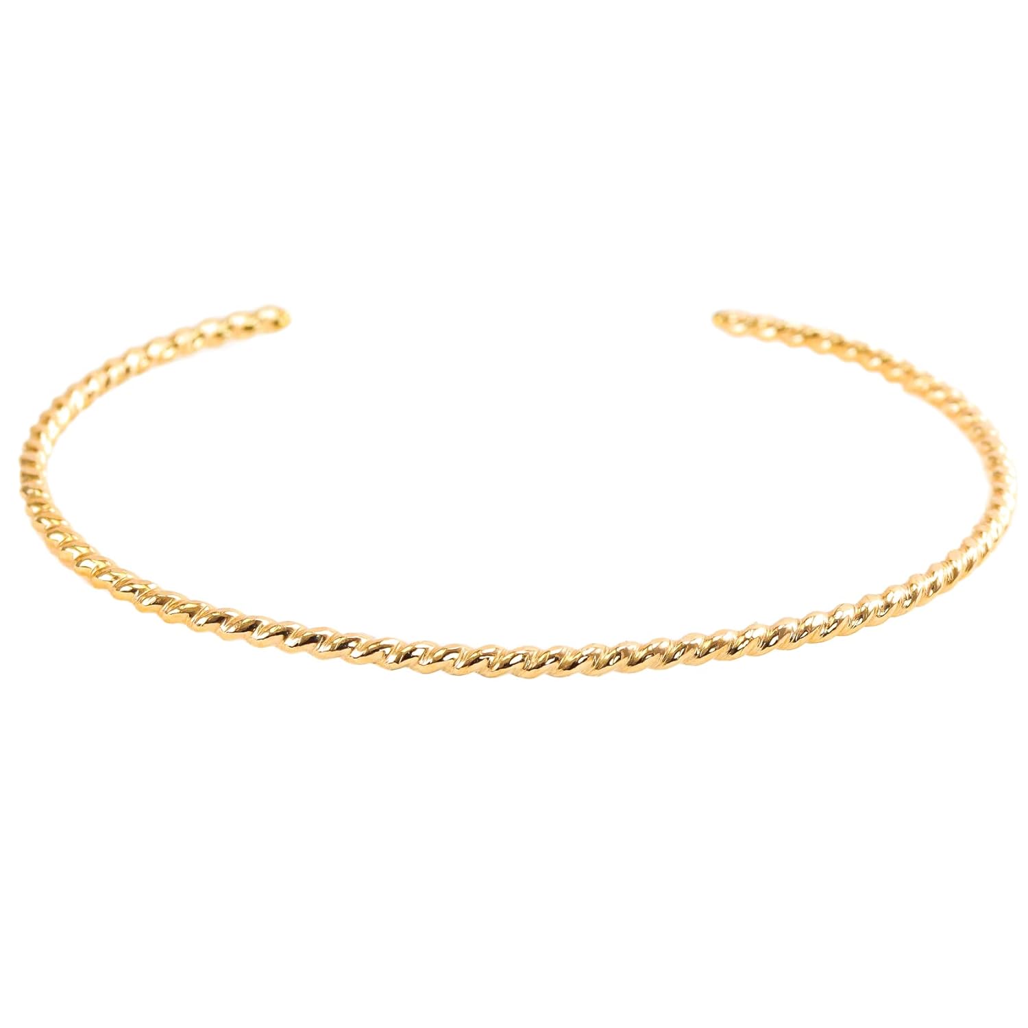Handmade 14K Gold Fill Rope Cuff by Lotus Stone Jewelry