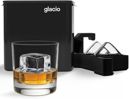 Glacio Clear Ice Maker Set for Perfect Whiskey and Cocktails