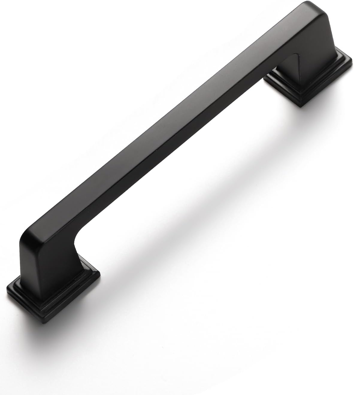 10 Pack Black Cabinet Pulls Square 3.78in Matte Black Handles