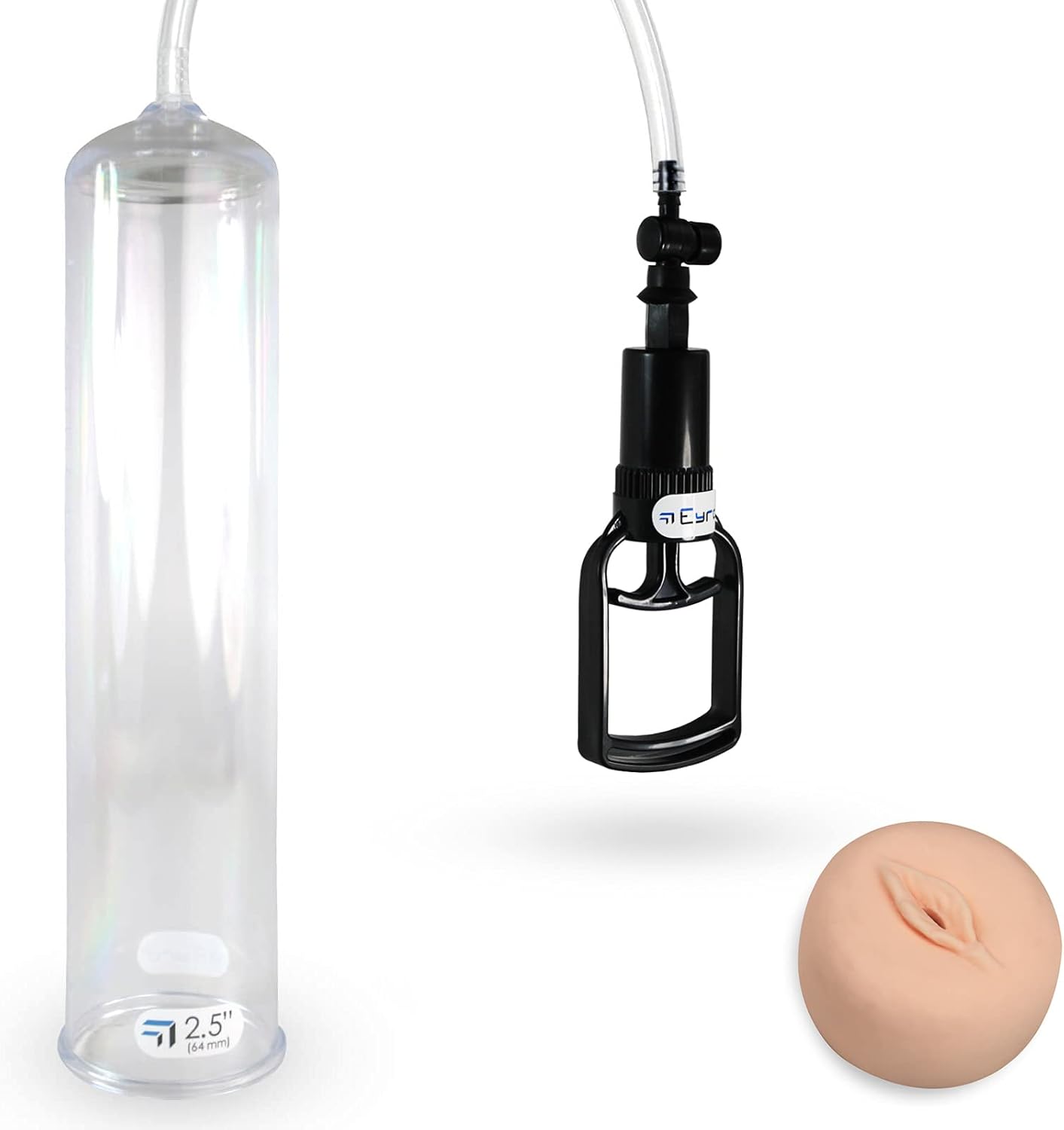 LeLuv Vacuum Pump Bundle with Realistic Vagina Donut for Enhancement