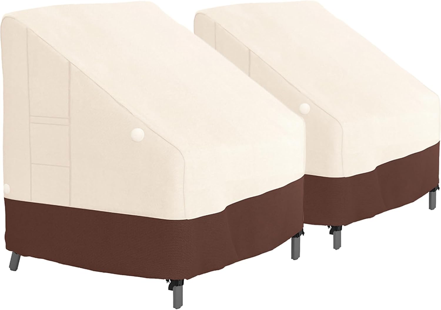 Tuyeho Heavy Duty Outdoor High Back Chair Cover 2 Pack