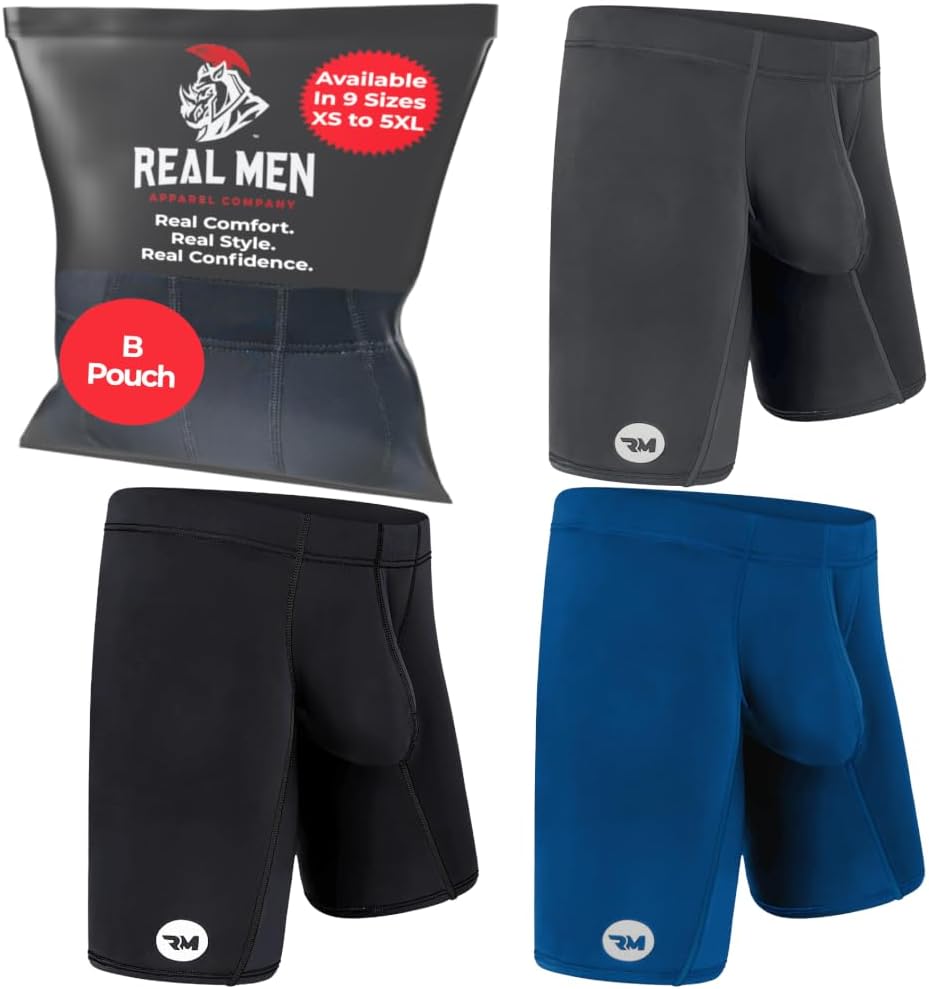 Real Men Athletic Underwear with Support Pouch for Comfort