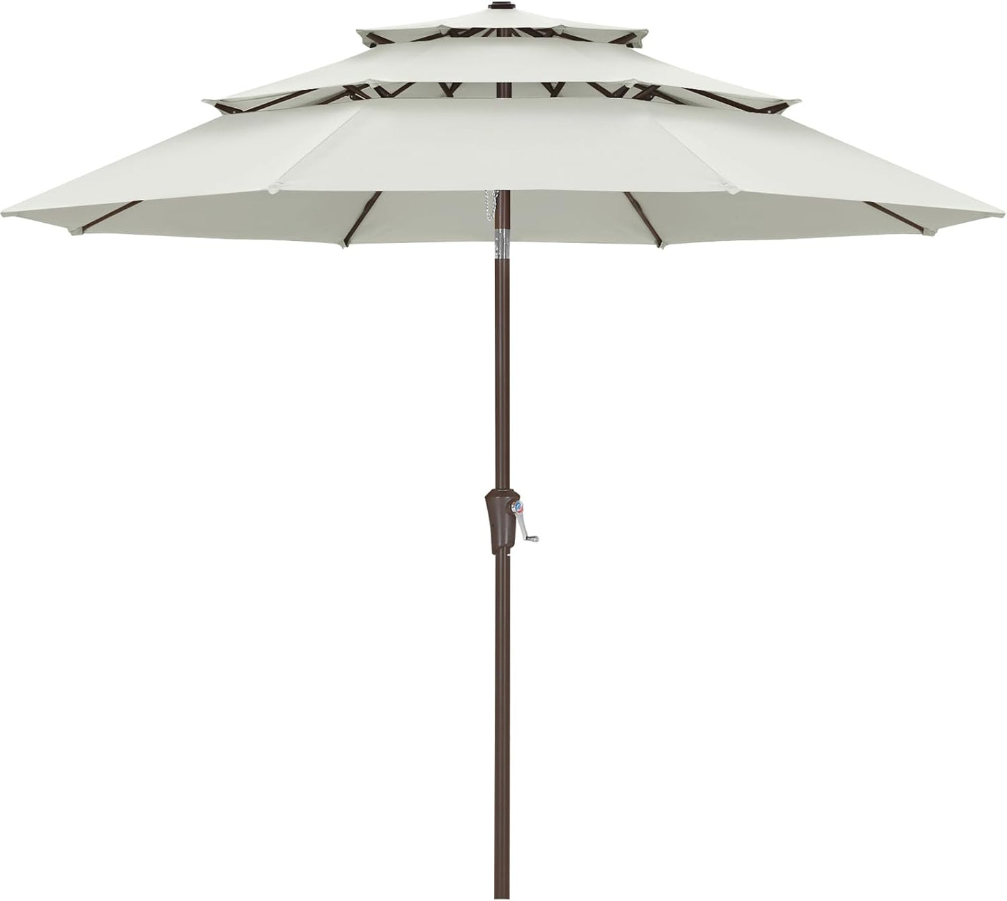 10Ft 3 Tiers Market Umbrella for Outdoor Patio by ABCCANOPY