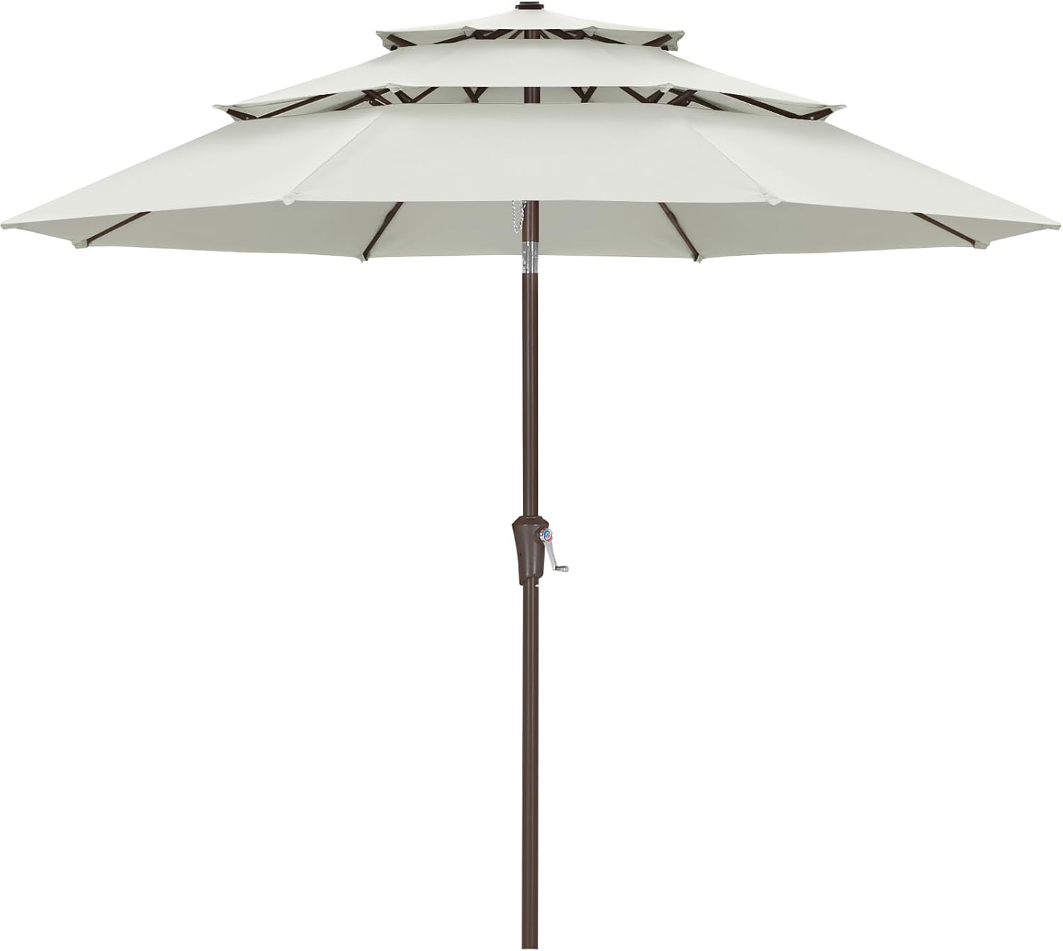 10Ft 3 Tiers Market Umbrella for Outdoor Patio by ABCCANOPY