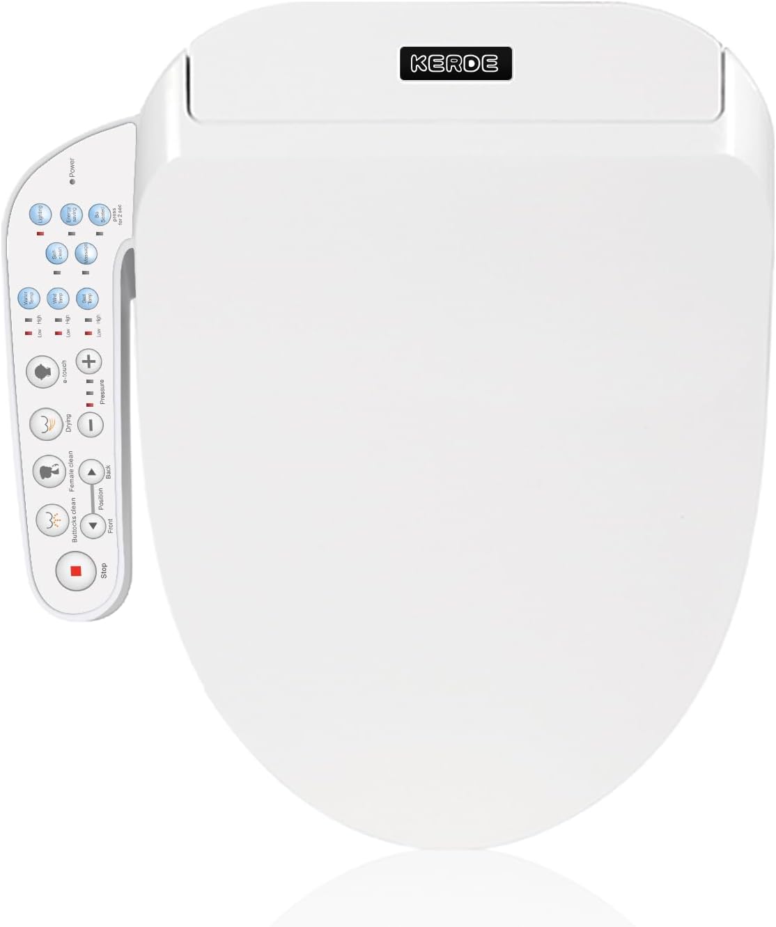 KERDE Electric Bidet Toilet Seat with Intelligent Operation