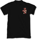 Men's Skull Rose Bear Graphic T-Shirt - Streetwear Statement