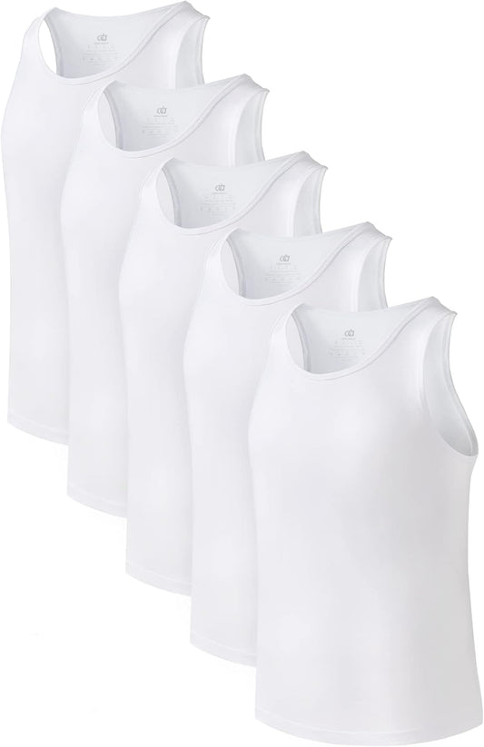 Bamboo Rayon Men's Tank Top Undershirts for All-Day Comfort