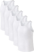 DAVID ARCHY Men's Bamboo Rayon Tank Tops - Moisture-Wicking Undershirt