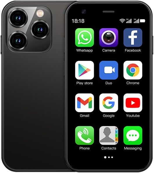 Mini Cell Phone with 3GB RAM and 64GB Storage for Kids