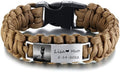 Stainless Steel to My Nephew Paracord Survival Bracelet - Motivational