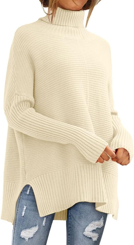 EFAN Women's Turtleneck Oversized Sweaters for Trendy Fall Looks