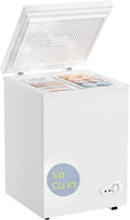 Bodacious Ultra Quiet Deep Freezer - 5.0 Cu Ft Compact Chest Freezer