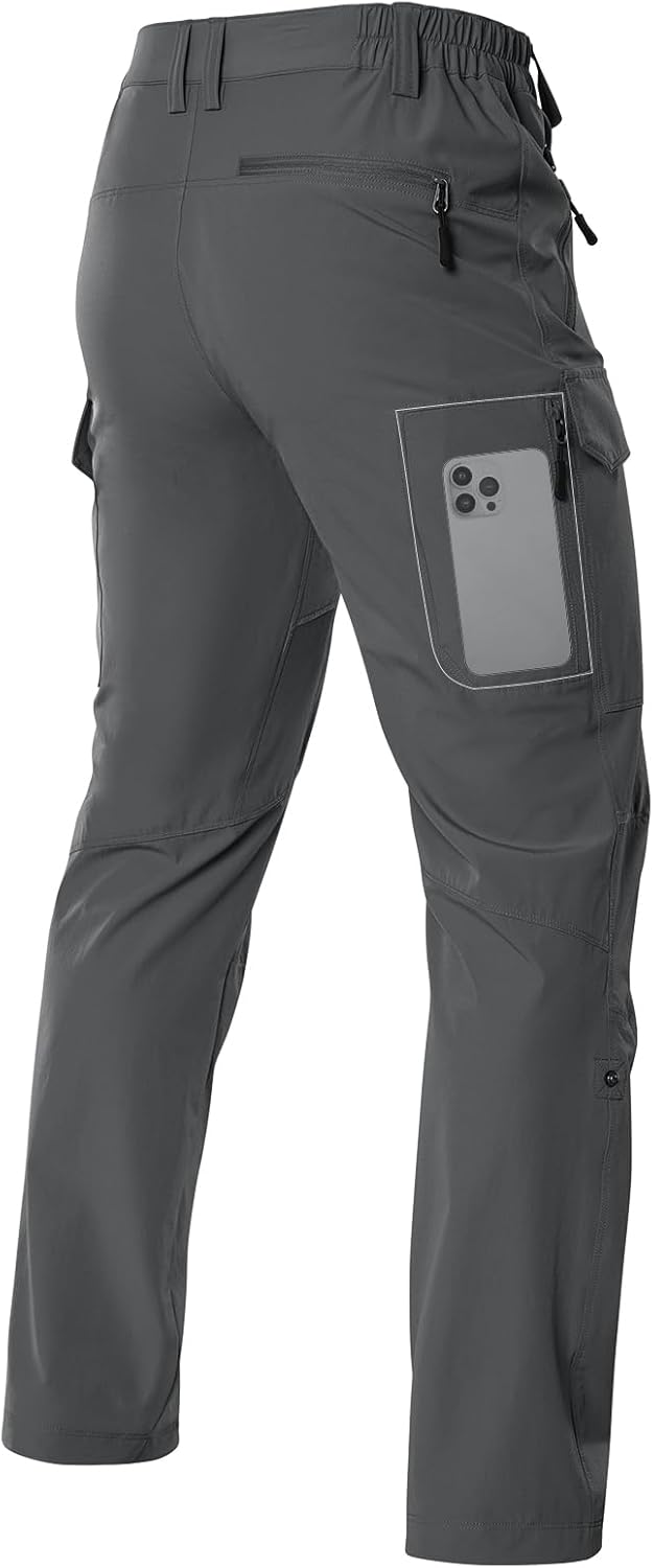 Moosehill Men's Hiking Cargo Pants for Outdoor Adventure and Travel
