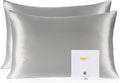 Mulberry Silk Pillowcase 2 Pack 19 Momme - Smooth Silk for Hair & Skin