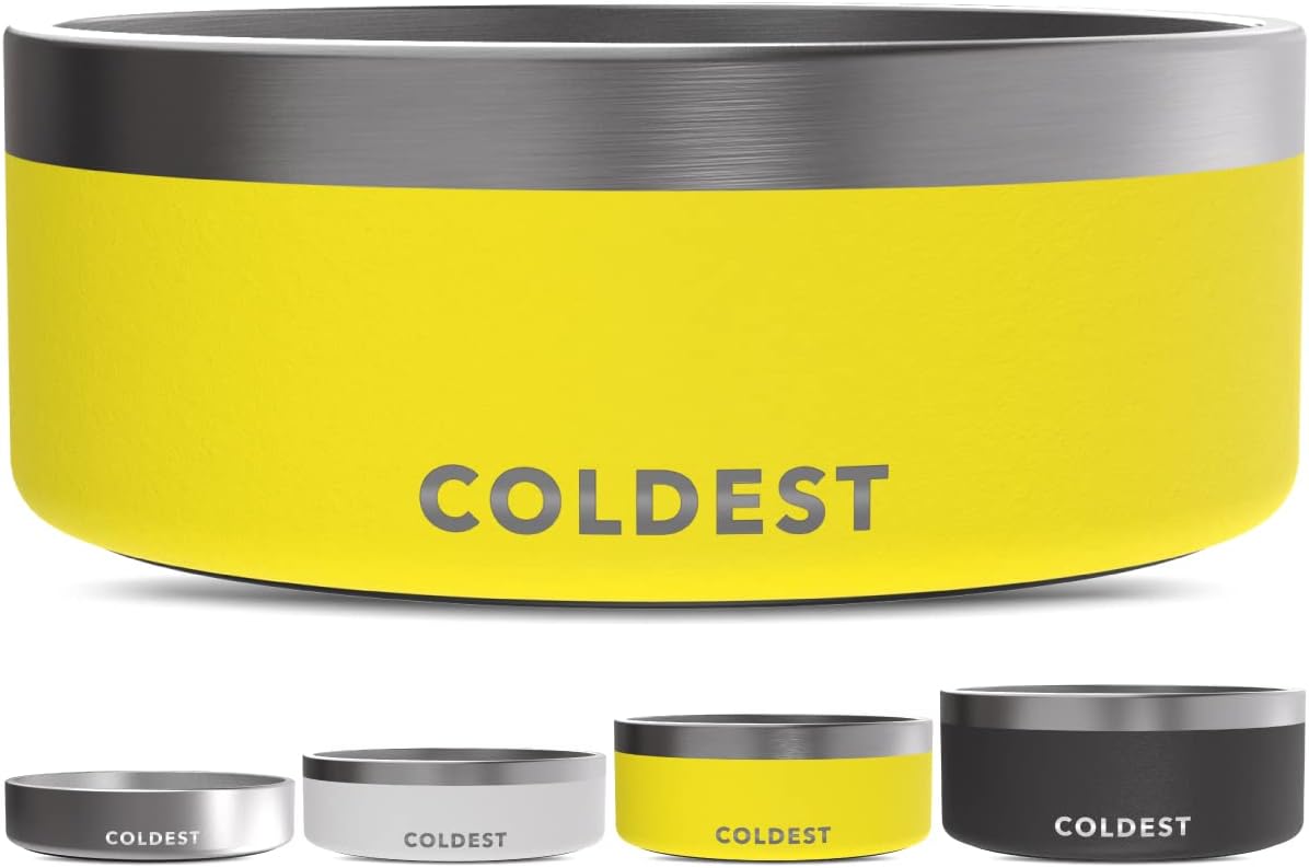 Coldest Dog Bowl - Heavy Duty Insulated Stainless Steel Water Bowl