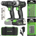 GALAX PRO Cordless Drill Driver and Impact Driver Kit - Compact Power