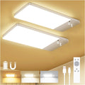 12000mAh Battery Operated Ceiling Light with Remote - Cordless Motion