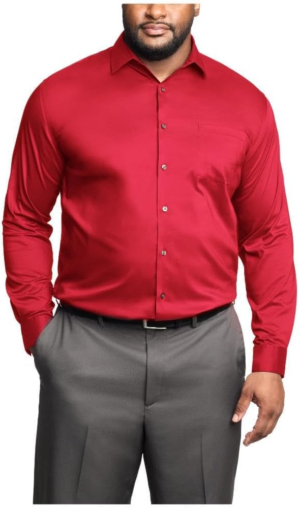 Van Heusen Men's TALL FIT Dress Shirt: Ultra Wrinkle Free Comfort