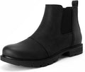 Athlefit Women's Chelsea Boots Low Heel Short Ankle Booties
