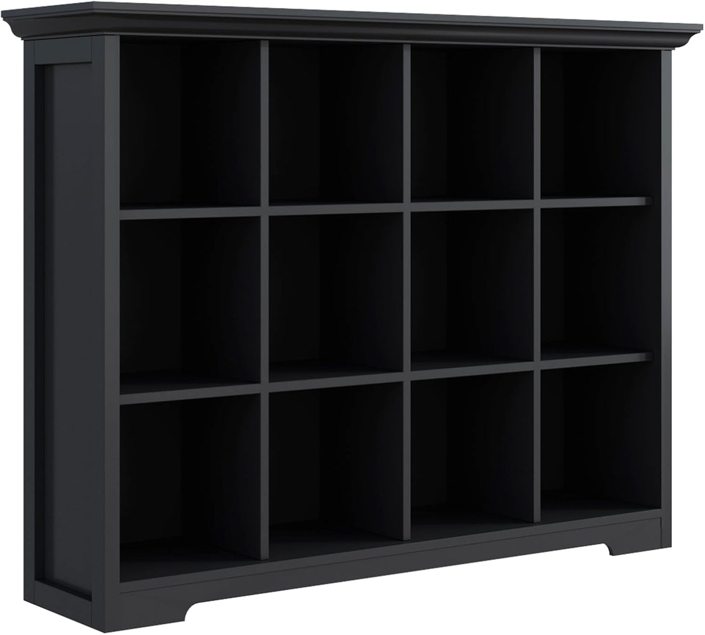 Cube Storage Bookcase with Base - Luxurious 3 Tier Shelf