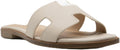 Women's Hadyn Slide Sandal - Leather Flat with Geometric Cutout