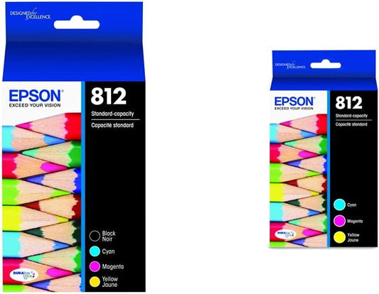 Epson T812 DURABrite Ultra Ink Combo Pack for Quality Prints